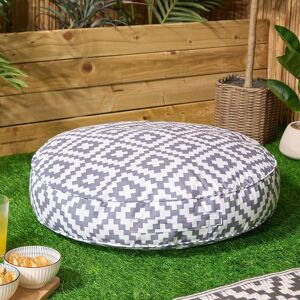 OHS Large Outdoor Cushion Round Decorative Floor Garden Water Resistant in Light Grey Light Grey OHS Large Outdoor Cushion Round Decorative Floor Garden Water Resistant in Light Grey Light Grey