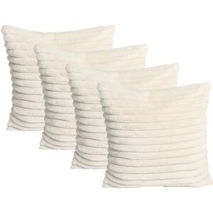OHS 2 x Faux Fur Thick Rib Filled Cushion Covers in Natural Size: 45 cm x 45 cm Natural 45 cm x 45 cm OHS 2 x Faux Fur Thick Rib Filled Cushion Covers in Natural Size: 45 cm x 45 cm Natural 45 cm x 45 cm