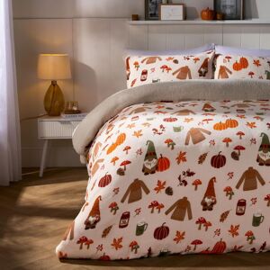 OHS Autumn Xmas Gonk Sherpa Fleece Warm Duvet Cover Bedding Set in Natural Size: Double Natural Double OHS Autumn Xmas Gonk Sherpa Fleece Warm Duvet Cover Bedding Set in Natural Size: Double Natural Double