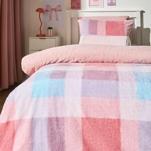OHS Patchwork Check Sherpa Reversible Thermal Bedding Set Size: Double Multicolor Double OHS Patchwork Check Sherpa Reversible Thermal Bedding Set Size: Double Multicolor Double