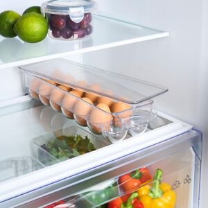 OHS Fridge Egg Holder BPA Free Stackable Storage with Lid in Clear Clear OHS Fridge Egg Holder BPA Free Stackable Storage with Lid in Clear Clear