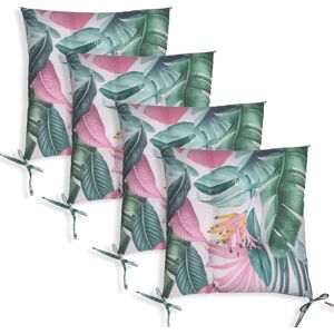 OHS 4 Pack Seat Pads Water Resistant Garden Chairs Cover Outdoor Cushions in Pink Size: 40 cm x 40 cm Pink 40 cm x 40 cm OHS 4 Pack Seat Pads Water Resistant Garden Chairs Cover Outdoor Cushions in Pink Size: 40 cm x 40 cm Pink 40 cm x 40 cm