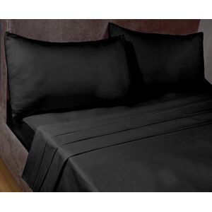 Rapport Home SleepND Percale Flat Sheet in Black Size: Single Black Single Rapport Home SleepND Percale Flat Sheet in Black Size: Single Black Single
