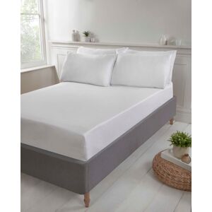 Rapport Home PH Fitted (16") Sheet in White Size: Single White Single Rapport Home PH Fitted (16") Sheet in White Size: Single White Single