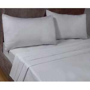 Rapport Home SleepND Percale Flat Sheet in Grey Size: Single Grey Single Rapport Home SleepND Percale Flat Sheet in Grey Size: Single Grey Single