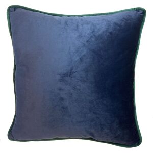 Rapport Home Piped Velvet Polyester Cushion Cover in Navy Size: 43 cm x 43 cm Navy 43 cm x 43 cm Rapport Home Piped Velvet Polyester Cushion Cover in Navy Size: 43 cm x 43 cm Navy 43 cm x 43 cm