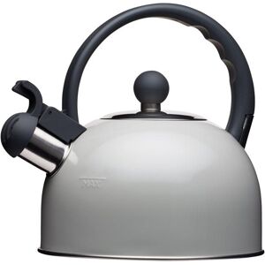 Living Nostalgia Traditional Whistling Kettle, 1.3 Litre, French Grey, Display Boxed in Grey Grey Living Nostalgia Traditional Whistling Kettle, 1.3 Litre, French Grey, Display Boxed in Grey Grey