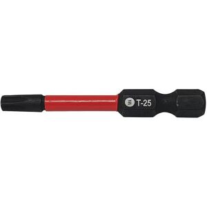 Forgefix ForgeFast TORX Compatible Impact Bit TX25 x 50mm (Card 2) in Black Black Forgefix ForgeFast TORX Compatible Impact Bit TX25 x 50mm (Card 2) in Black Black