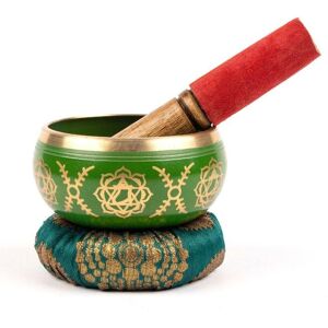 Myga Chakra Tibetan Singing Bowls in Green Green Myga Chakra Tibetan Singing Bowls in Green Green