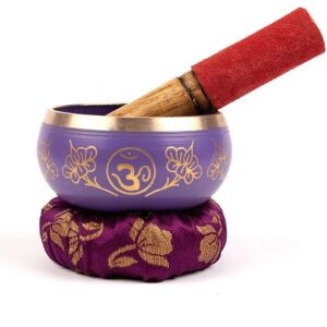 Myga Chakra Tibetan Singing Bowls in Purple Purple Myga Chakra Tibetan Singing Bowls in Purple Purple