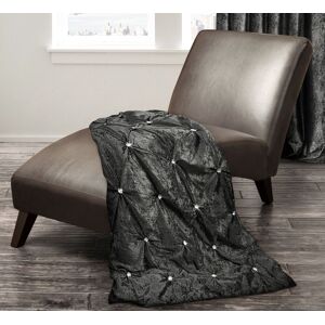 Intimates Pleated Charcoal Crushed Velvet Throw with Diamantes Size: 150 cm × 200 cm Charcoal 150 cm × 200 cm Intimates Pleated Charcoal Crushed Velvet Throw with Diamantes Size: 150 cm × 200 cm Charcoal 150 cm × 200 cm