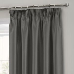 Intimates Faux Silk Pencil Pleat Curtains in Charcoal Size: 168 cm width x 229 cm drop Charcoal 168 cm width x 229 cm drop Intimates Faux Silk Pencil Pleat Curtains in Charcoal Size: 168 cm width x 229 cm drop Charcoal 168 cm width x 229 cm drop