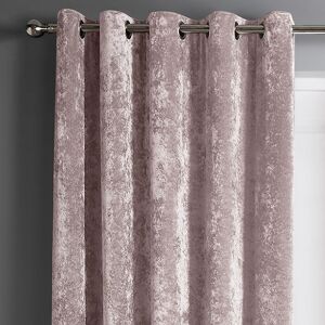 Intimates Crushed Velvet Ready Made Eyelet Curtains in Dusty Pink Size: 228 cm width x 228 cm drop Dusty Pink 228 cm width x 228 cm drop Intimates Crushed Velvet Ready Made Eyelet Curtains in Dusty Pink Size: 228 cm width x 228 cm drop Dusty Pink 228 cm width x 228 cm drop