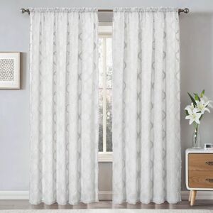 Intimates Tufted Voile Panel Slot Top in White Size: 150 cm width x 137 cm drop White 150 cm width x 137 cm drop Intimates Tufted Voile Panel Slot Top in White Size: 150 cm width x 137 cm drop White 150 cm width x 137 cm drop