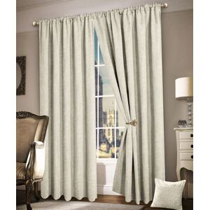 Intimates Luxury Plain Chenille Eyelet Curtains in Cream Size: 381 cm width x 183 cm drop Cream 381 cm width x 183 cm drop Intimates Luxury Plain Chenille Eyelet Curtains in Cream Size: 381 cm width x 183 cm drop Cream 381 cm width x 183 cm drop