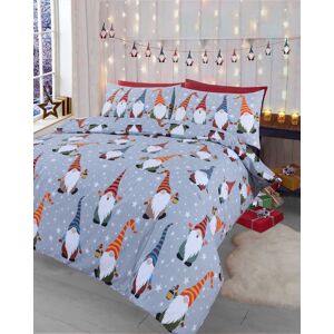Velosso Singing Gonks Cotton Rich Printed Duvet Cover & Pillowcase Set in Red Size: Single Red Single Velosso Singing Gonks Cotton Rich Printed Duvet Cover & Pillowcase Set in Red Size: Single Red Single