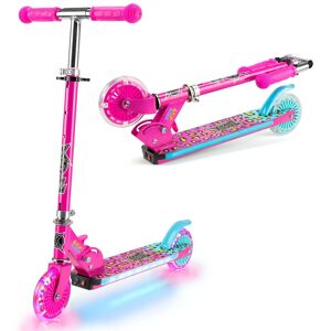 Xootz Wild Rider LED Scooter Tiger Folding Light Up Scooter in Pink Pink Xootz Wild Rider LED Scooter Tiger Folding Light Up Scooter in Pink Pink