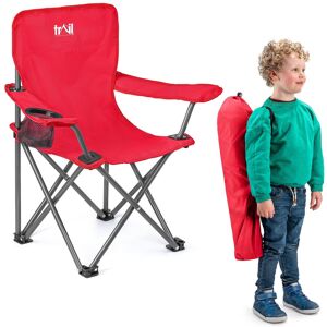 Trail Outdoor Leisure Kids Camping Chair Lightweight Folding Outdoor Childrens Seat With Rucksack Trail in Red Red Trail Outdoor Leisure Kids Camping Chair Lightweight Folding Outdoor Childrens Seat With Rucksack Trail in Red Red
