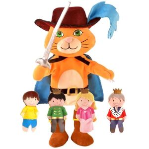 Fiesta Crafts Puss in Boots Hand Puppet with Moving Mouth & Arms Multicolor Fiesta Crafts Puss in Boots Hand Puppet with Moving Mouth & Arms Multicolor