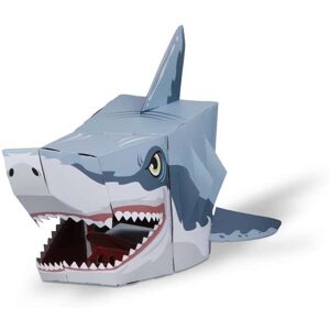 Fiesta Crafts 3D Shark Mask Kit - Colourful & Easy to Assemble Shark Head Costume in Grey Grey Fiesta Crafts 3D Shark Mask Kit - Colourful & Easy to Assemble Shark Head Costume in Grey Grey