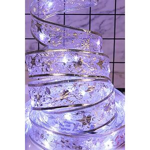 Groundlevel LED Ribbon Shape Fairy Lights - Cool White 1 Length White Groundlevel LED Ribbon Shape Fairy Lights - Cool White 1 Length White