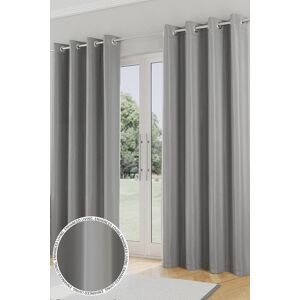 Enhanced Living 'Nightfall' Grey Plain Supersoft Thermal Blockout Eyelet Curtains Size: 229 cm width x 229 cm drop Grey 229 cm width x 229 cm drop Enhanced Living 'Nightfall' Grey Plain Supersoft Thermal Blockout Eyelet Curtains Size: 229 cm width x 229 cm drop Grey 229 cm width x 229 cm drop