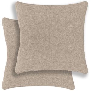 Enhanced Living Austin/Dallas Textured Pair of Double Sided Zip Opening Piped Edge Cushion Covers - 43x43cm - Cases Only Size: 43 cm x 43 cm Natural 43 cm x 43 cm Enhanced Living Austin/Dallas Textured Pair of Double Sided Zip Opening Piped Edge Cushion Covers - 43x43cm - Cases Only Size: 43 cm x 43 cm Natural 43 cm x 43 cm