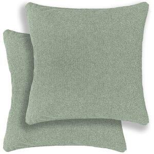 Enhanced Living Austin/Dallas Textured Pair of Double Sided Zip Opening Piped Edge Cushion Covers - 43x43cm - Cases Only Size: 43 cm x 43 cm Green 43 cm x 43 cm Enhanced Living Austin/Dallas Textured Pair of Double Sided Zip Opening Piped Edge Cushion Covers - 43x43cm - Cases Only Size: 43 cm x 43 cm Green 43 cm x 43 cm
