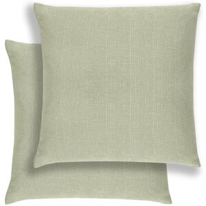 Enhanced Living Pair of Matrix Textured Double Sided Zip Opening Piped Edge Cushion Covers - 43x43cm - Cases Only in Green Size: 43 cm x 43 cm Green 43 cm x 43 cm Enhanced Living Pair of Matrix Textured Double Sided Zip Opening Piped Edge Cushion Covers - 43x43cm - Cases Only in Green Size: 43 cm x 43 cm Green 43 cm x 43 cm