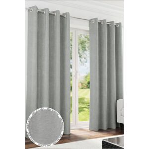 Enhanced Living 100% Blackout Chenille Thermal Eyelet Curtains for Living Room/Bedroom in Grey Size: 229 cm width x 229 cm drop Grey 229 cm width x 229 cm drop Enhanced Living 100% Blackout Chenille Thermal Eyelet Curtains for Living Room/Bedroom in Grey Size: 229 cm width x 229 cm drop Grey 229 cm width x 229 cm drop