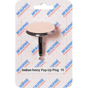 McAlpine Card 15 Indian Ivory Pop-Up Plug Elegant Bathroom Accessory - PUPLUG-II in Beige Beige McAlpine Card 15 Indian Ivory Pop-Up Plug Elegant Bathroom Accessory - PUPLUG-II in Beige Beige