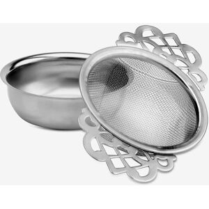 Kilo Tea Strainer Fancy Handles Stainless Steel in Metallic Silver Metallic Silver Kilo Tea Strainer Fancy Handles Stainless Steel in Metallic Silver Metallic Silver