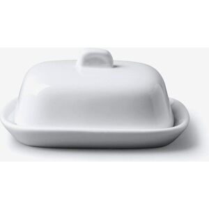 WM Bartleet & Sons Porcelain Mini Butter Dish with Lid in White White WM Bartleet & Sons Porcelain Mini Butter Dish with Lid in White White