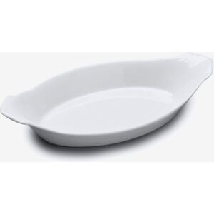 WM Bartleet & Sons Porcelain Traditional Gratin Dish 17cm in White White WM Bartleet & Sons Porcelain Traditional Gratin Dish 17cm in White White