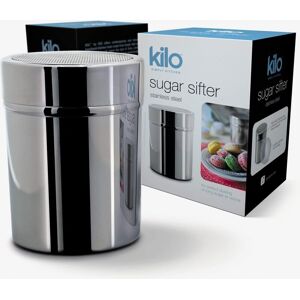 Kilo Stainless Steel Sugar & Flour Sifter in Metallic Silver Metallic Silver Kilo Stainless Steel Sugar & Flour Sifter in Metallic Silver Metallic Silver