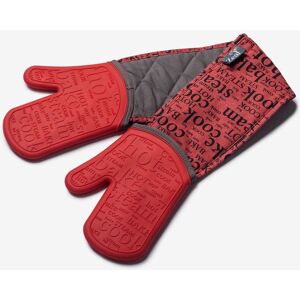 Zeal Steam Stop Waterproof Silicone Double Oven Gloves in Red Red Zeal Steam Stop Waterproof Silicone Double Oven Gloves in Red Red