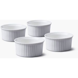 WM Bartleet & Sons Porcelain Ramekin 7.5cm Set of 4 in White White WM Bartleet & Sons Porcelain Ramekin 7.5cm Set of 4 in White White