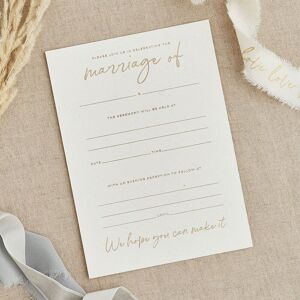 Club Green Gold Foiled Wedding Day Invitations - Pack of 20 Gold Club Green Gold Foiled Wedding Day Invitations - Pack of 20 Gold