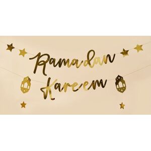 Club Green Gold 'Ramadan Kareem' Card Banner x2 2m Gold Club Green Gold 'Ramadan Kareem' Card Banner x2 2m Gold