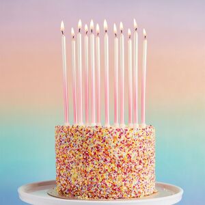 Club Green Pink Ombre Tall Skinny Celebration Candles - Pack of 12 Pink Club Green Pink Ombre Tall Skinny Celebration Candles - Pack of 12 Pink