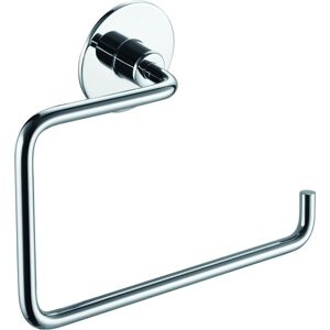 Luxury Living Milano Bathroom Oblong Open Towel Ring in Silver Silver Luxury Living Milano Bathroom Oblong Open Towel Ring in Silver Silver
