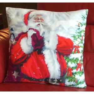 Luxury Living Christmas Santa Decorative Cushion Cover 45cm x 45cm in Red Size: 45 cm x 45 cm Red 45 cm x 45 cm Luxury Living Christmas Santa Decorative Cushion Cover 45cm x 45cm in Red Size: 45 cm x 45 cm Red 45 cm x 45 cm