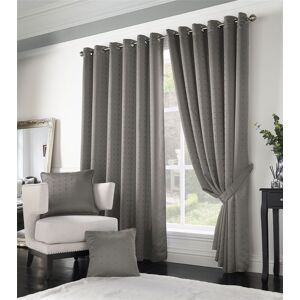 Luxury Living Adi Lined Ring Top Eyelet Curtains in Silver Size: 229 cm width x 274 cm drop Silver 229 cm width x 274 cm drop Luxury Living Adi Lined Ring Top Eyelet Curtains in Silver Size: 229 cm width x 274 cm drop Silver 229 cm width x 274 cm drop