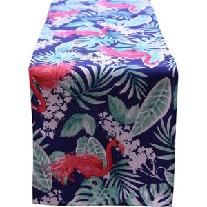 Luxury Living Flamingo Water Repellant Table Runner in Blue Blue Luxury Living Flamingo Water Repellant Table Runner in Blue Blue