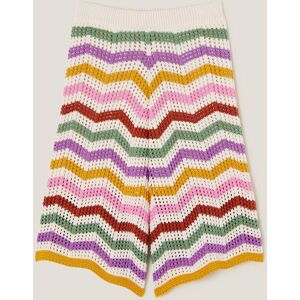 Monsoon Girl's Zigzag Stripe Crochet Culotte Trousers Multi Size: 5-6 Years Multicolor 5-6 Years Monsoon Girl's Zigzag Stripe Crochet Culotte Trousers Multi Size: 5-6 Years Multicolor 5-6 Years