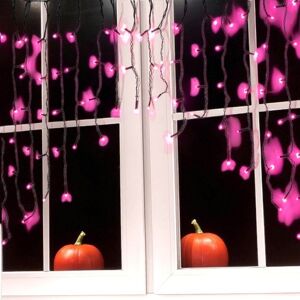 Garden Greatness 100 LED Curved Halloween Curtain Lights in Black Size: 1 Pack Black 1 Pack Garden Greatness 100 LED Curved Halloween Curtain Lights in Black Size: 1 Pack Black 1 Pack