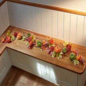 Garden Greatness 6ft Autumn Velvet Pumpkin Minikin Garland in Orange Size: 1 Pack Orange 1 Pack Garden Greatness 6ft Autumn Velvet Pumpkin Minikin Garland in Orange Size: 1 Pack Orange 1 Pack