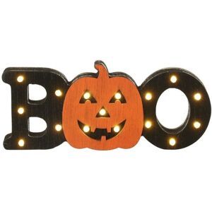 Garden Greatness Wooden BOO LED Pumpkin Sign - Light Up Halloween Decor in White Size: 1 Pack White 1 Pack Garden Greatness Wooden BOO LED Pumpkin Sign - Light Up Halloween Decor in White Size: 1 Pack White 1 Pack