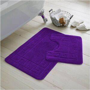 GAVENO CAVAILIA Greek Bath Mat in Purple Purple GAVENO CAVAILIA Greek Bath Mat in Purple Purple