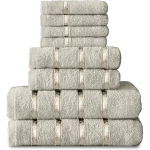 GAVENO CAVAILIA 8pc Boston Bale Set in Cream Cream GAVENO CAVAILIA 8pc Boston Bale Set in Cream Cream